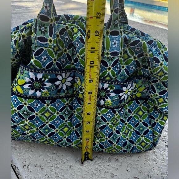 Vera Bradley Weekender Bag Floral Patterned Blue & Green with adjustable… - Picture 12 of 12